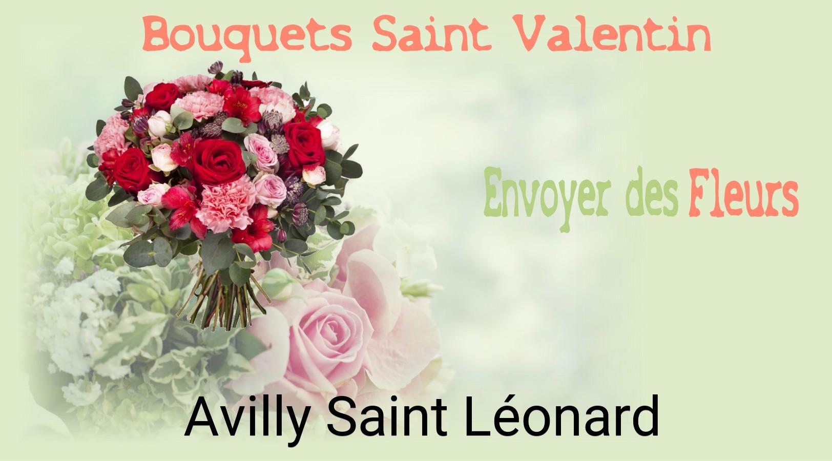 Roses de Saint-Valentin livrées à Avilly-Saint-Léonard